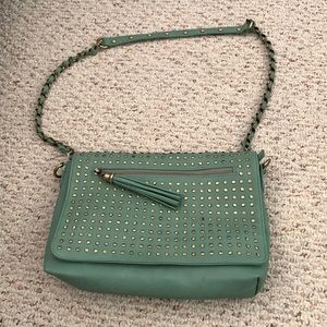 Sea foam green purse